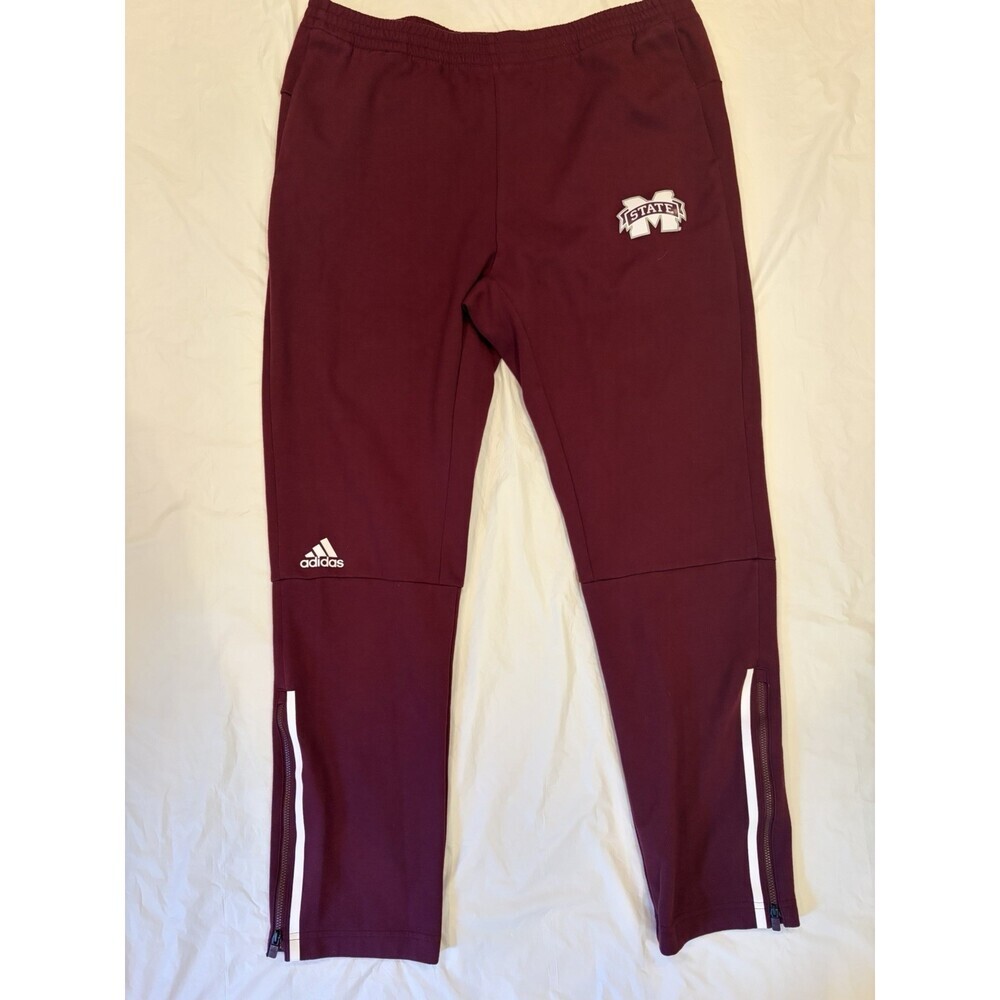 Mississippi State Adidas Joggers/Pants Men's Size 2XL Maroon/White